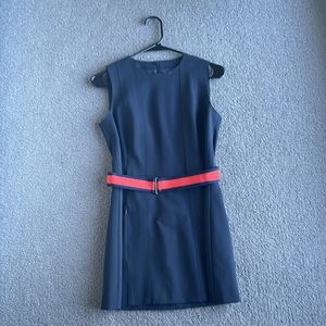 AKRIS Belted Dress